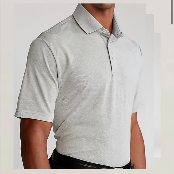 Ralph Lauren RLX Men's Performance Golf Polo Mesh Gray Camo Med EUC - Picture 9 of 15